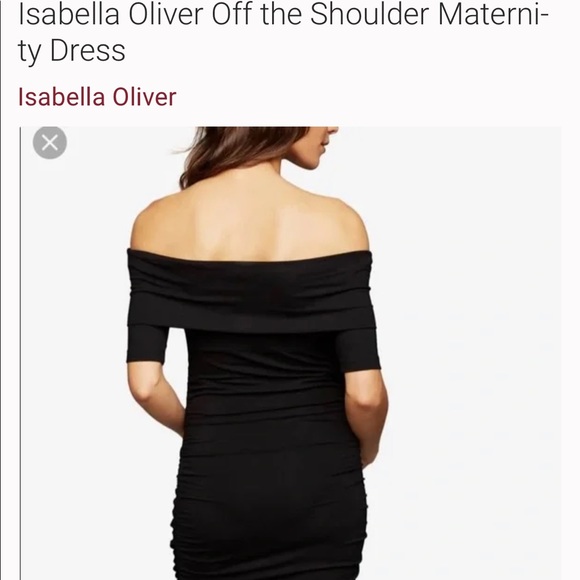 Isabella Oliver off shoulder maternity dress - worn once - Picture 4 of 7